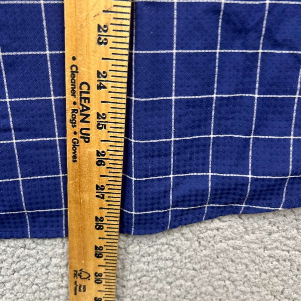 Rohan Casual Button-Down Shirt Men's Blue M Grid Short Sleeve - Picture 5 of 6